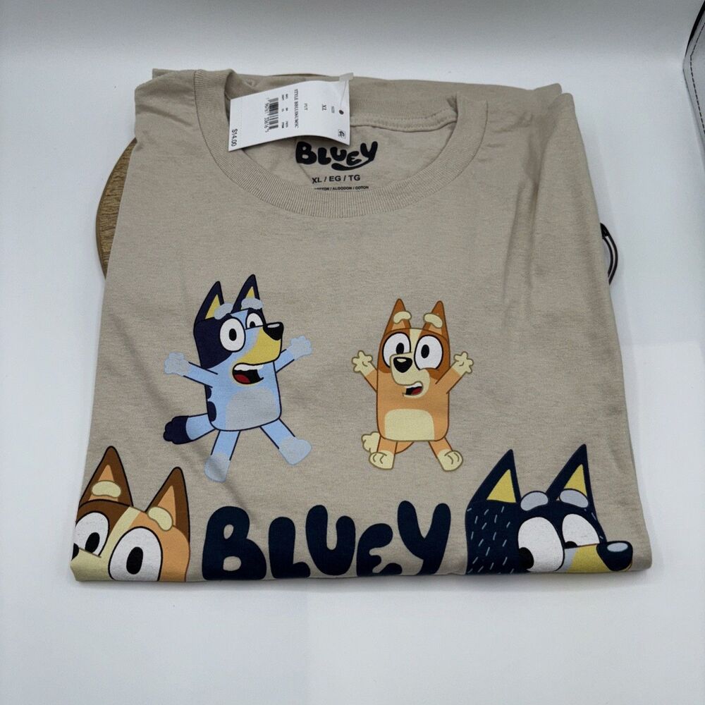 Bluey Women’s T-shirt Crew Neck S/S Lightweight Size X Large NWT Chest 46" Party